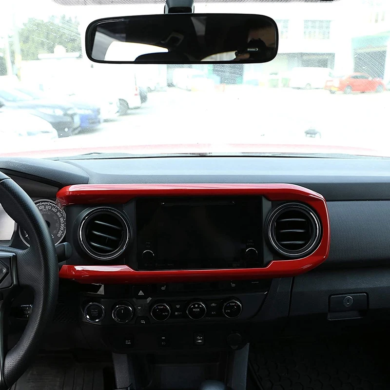 

Central Console Dashboard Panel Cover Trim Stickers for TOYOTA Tacoma 2016 2017 2018 2019 2020