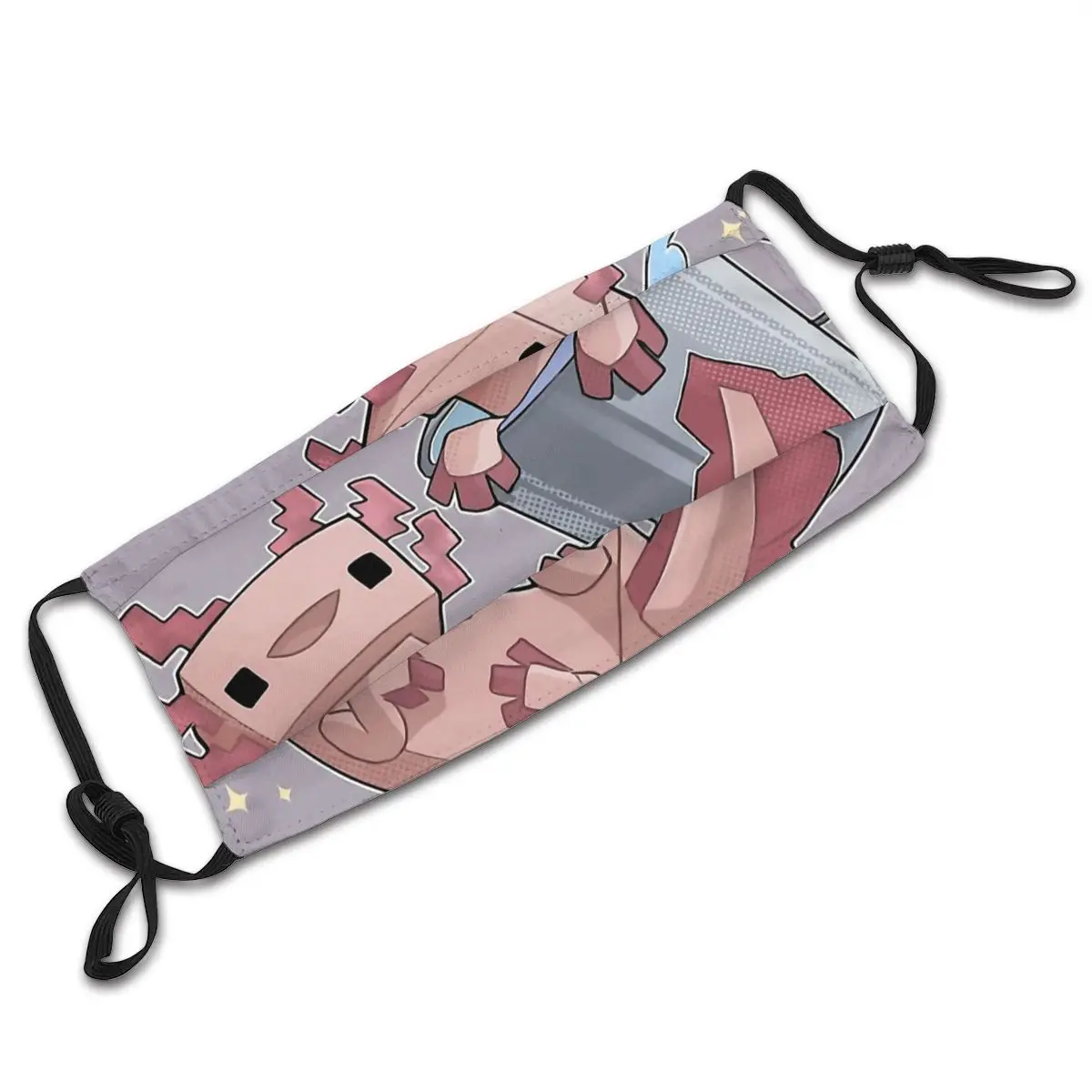 Маска Axolotl для любителей прогулок рыб смешная маска цветная универсальная