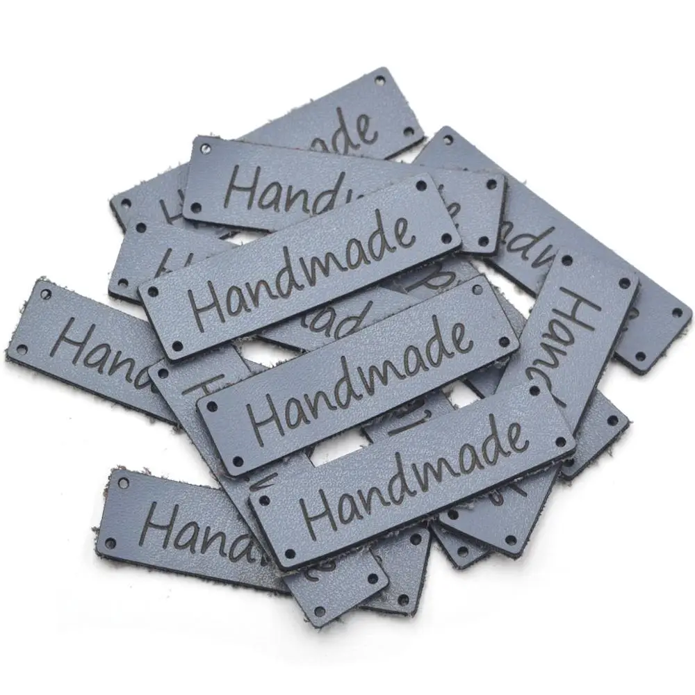 KALASO высококачественные 20 шт. этикетки для одежды ручной работы кожаные ярлыки