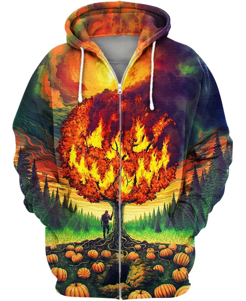 

PLstar Cosmos halloween Lights The Summoned 3d hoodies/Sweatshirt Winter autumn funny long selvee Harajuku streetwear