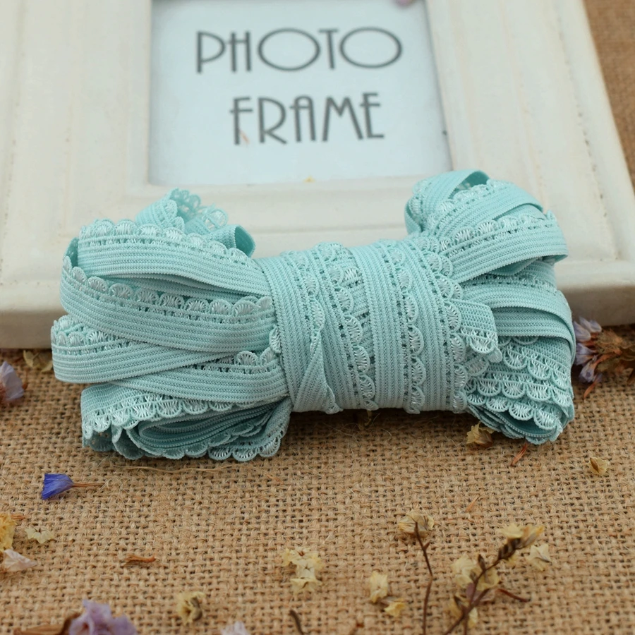 #281 синие эластичные ленты 8 ярдов/партия эластичная кружевная отделка нижнее