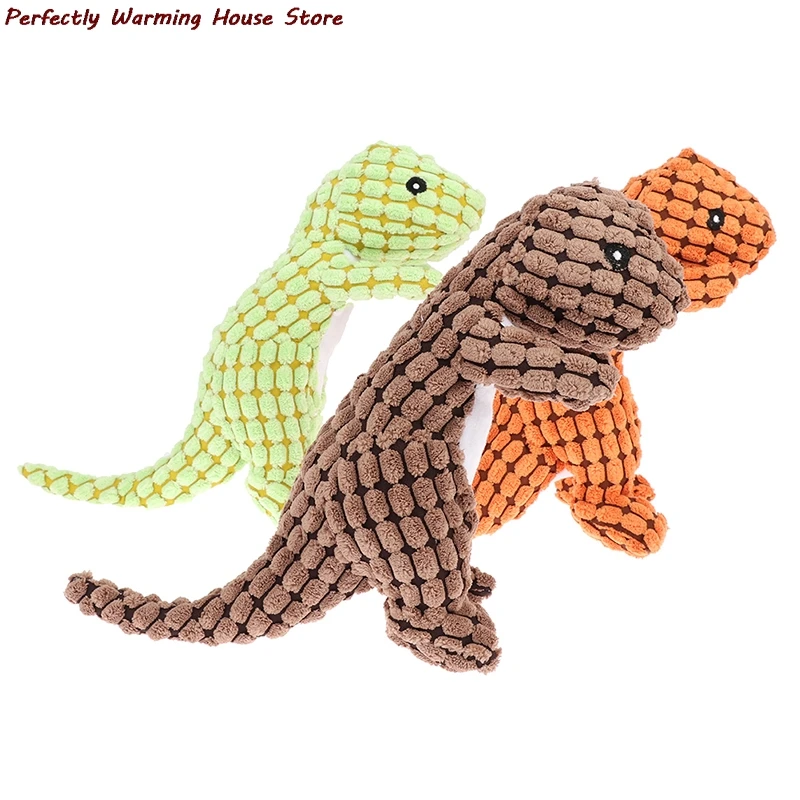 

Pet Dinosaur Plush Dog Toys Chew Molar Squeak Chew Sound Toy Clean The Teeth