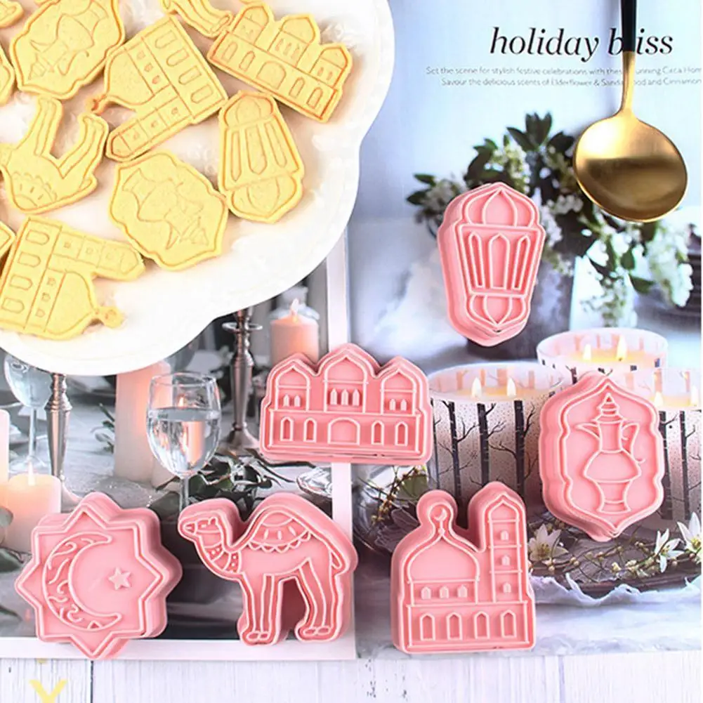 

EID MUBARAK Biscuit Mold Cookie Cutters DIY Cake Baking Tools Al Decor Muslim Islamic Mubarak Eid Party Adha Ramadan Decora L4L0