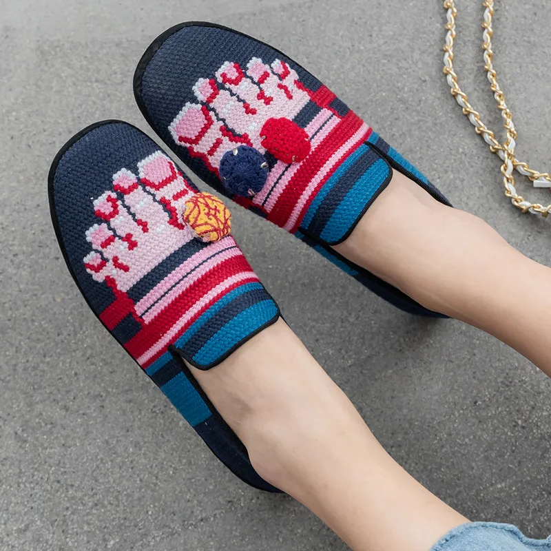 2020 новые Лоферы без застежки обувь с пятью пальцами тонкие туфли плетеными