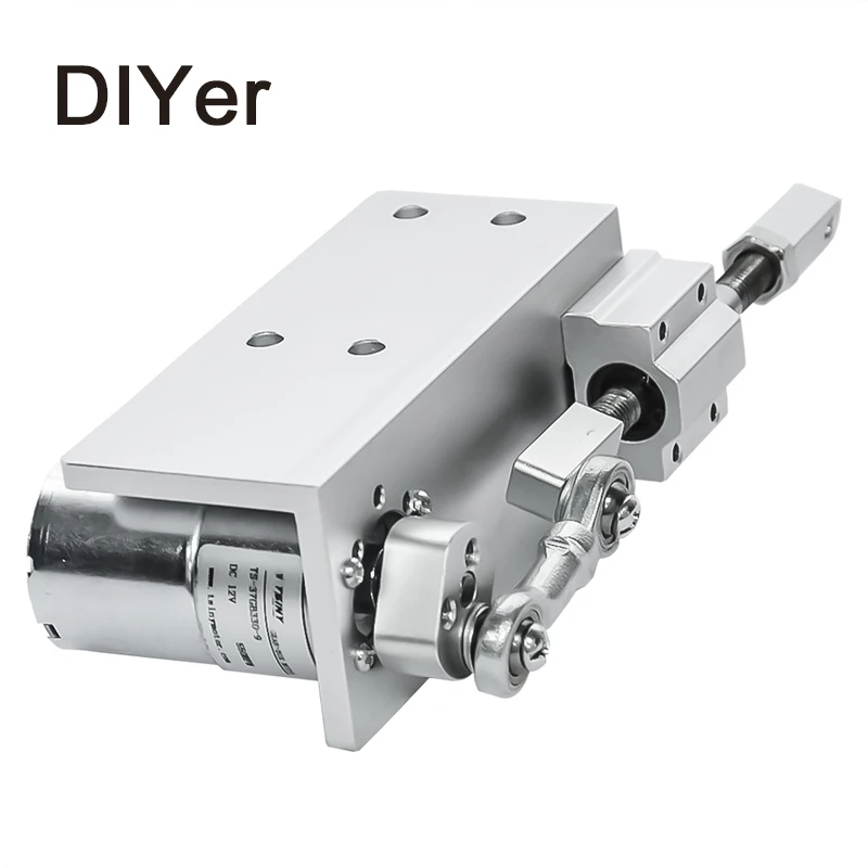 

330DIY Design Linear Actuator 12V 24V Reciprocating Cycle Mini DC Gear Motor 12/24V 20mm Stroke Linear Actuator For Sex Machine