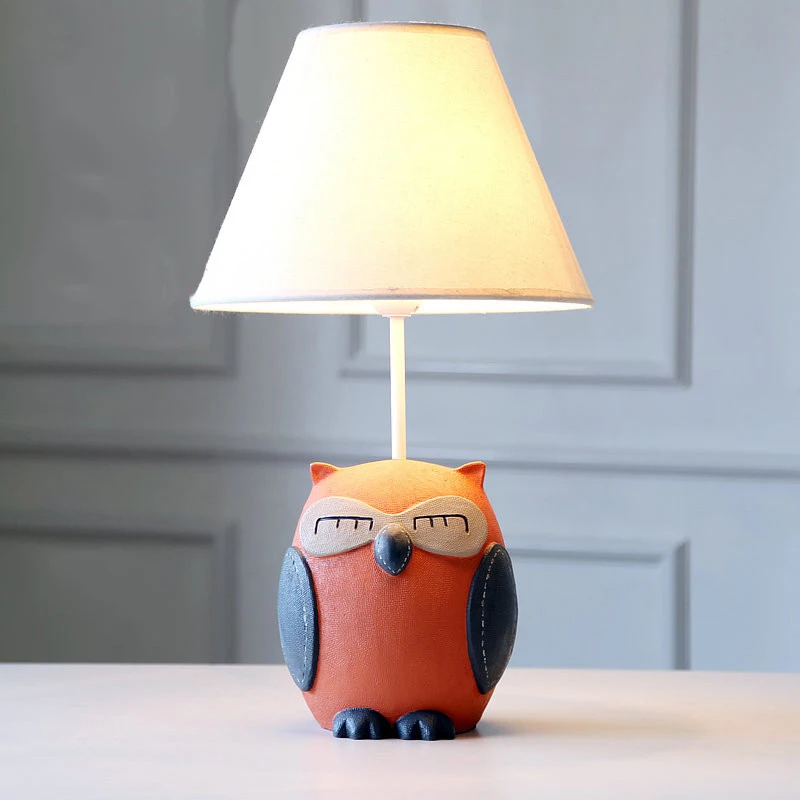 Современная красивая настольная лампа в виде совы креативное украшение