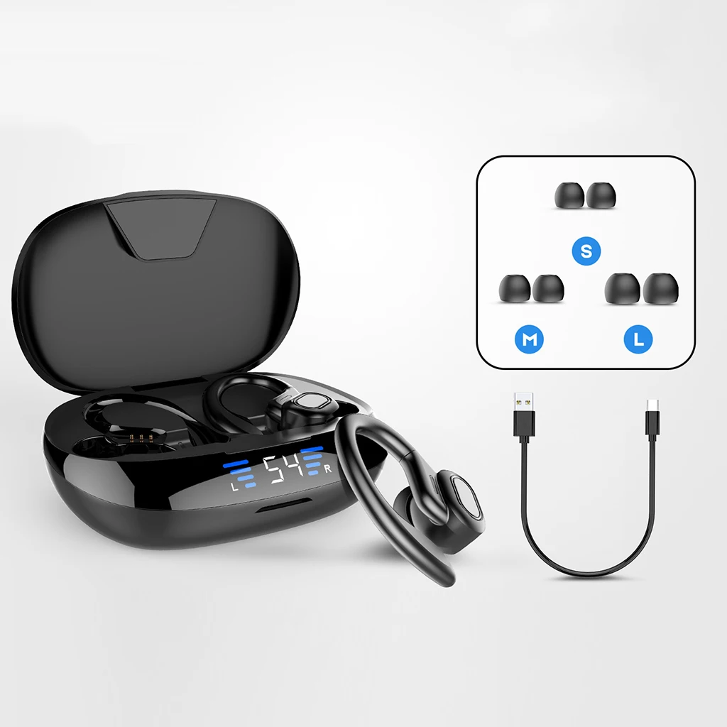 

Sport Bluetooth 5.0 Headphone Headsets Earphones Over Ear 2600mAh Sweatproof
