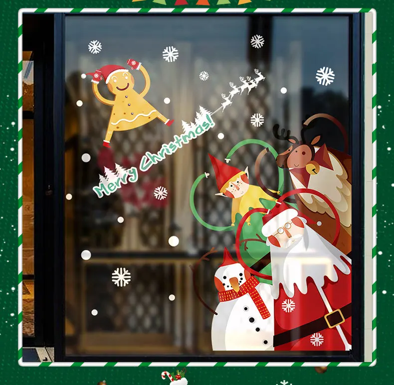 

Strange Christmas Wall Sticker The Third Generation Removable Wall Sticker PVC Transparent Film Spike