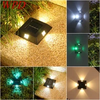 wpd solar underground light led colorful lighting outdoor waterproof stairs decorative landscape lamp