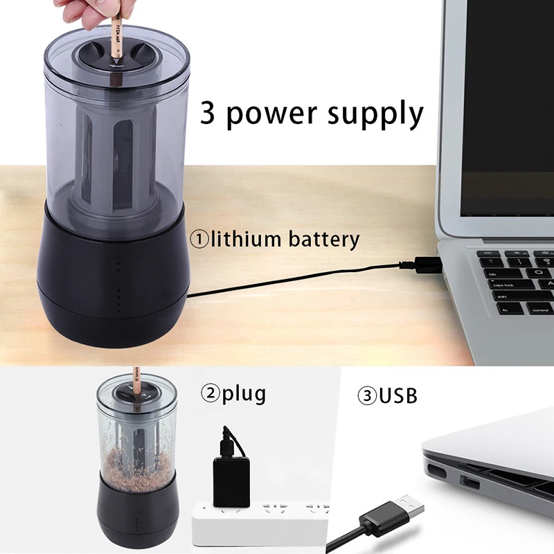 Tenwin Usb зарядка электрическая точилка для карандашей Профессиональный Sketc