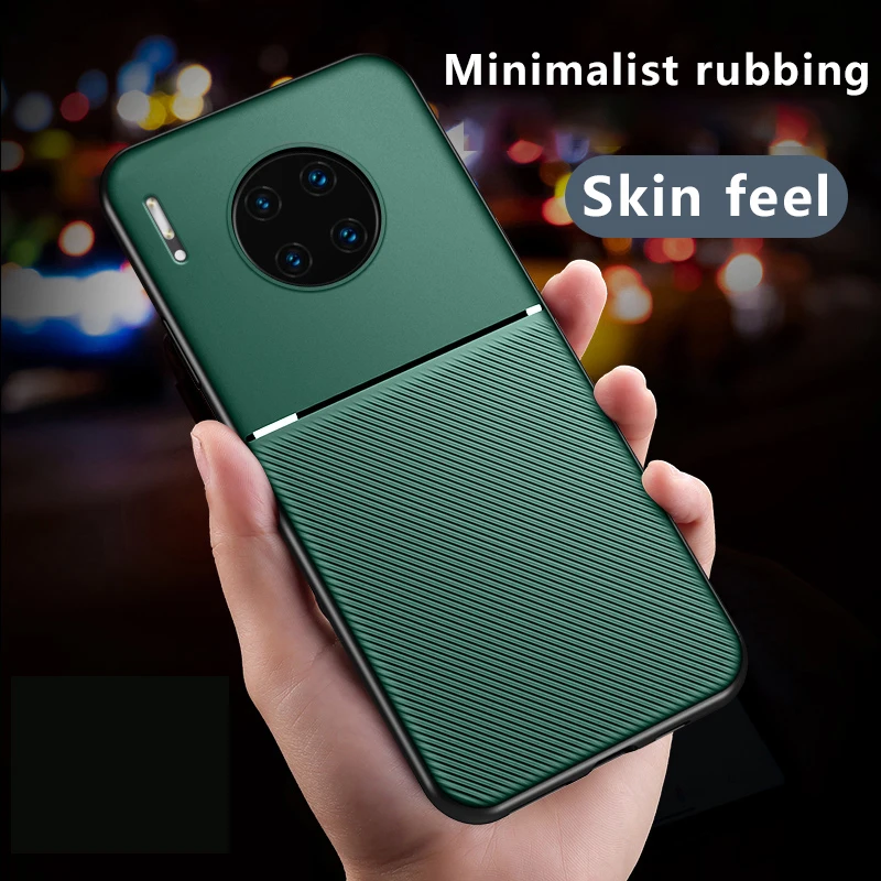 Ультратонкий автомобильный Магнитный силиконовый чехол для телефона Huawei Mate 30 20