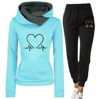 2021 new woman tracksuit two piece set hoodiespants pullovers sweatshirts female jogging woman clothing sports suit outfits