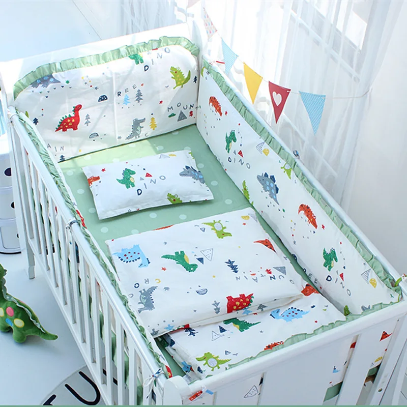 5 шт./компл. Разноцветные детские постельные принадлежности для кроватки