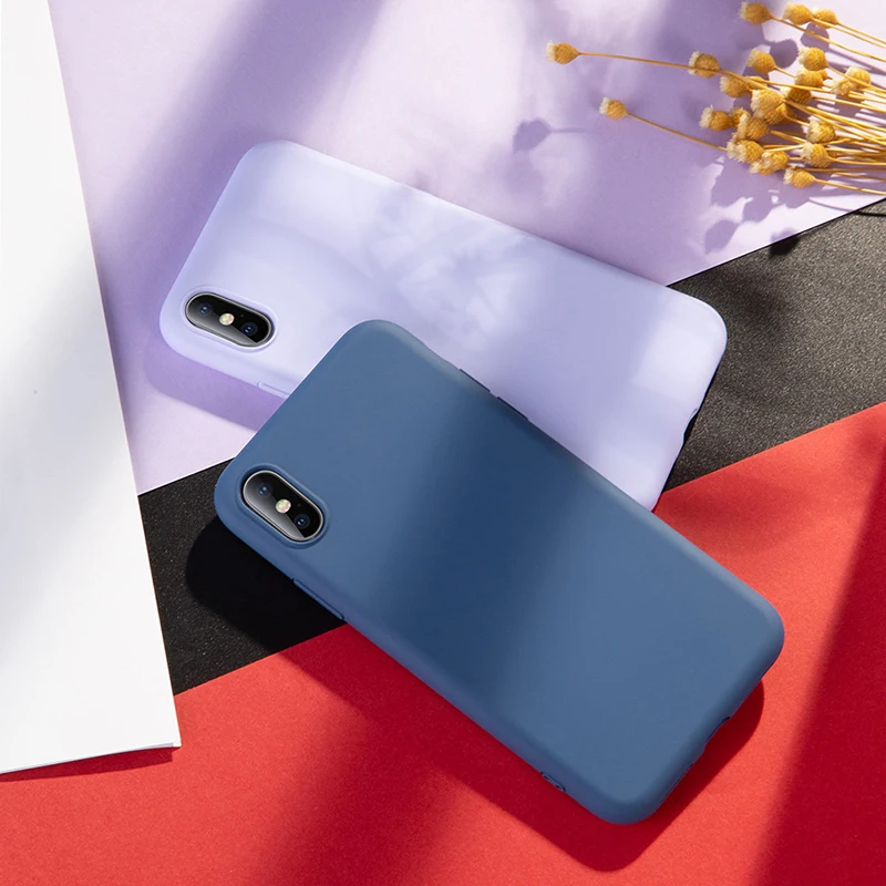 Жидкий силиконовый чехол для iPhone 12 11 Pro Max XS XR 7 8 Plus мягкий гелевый резиновый