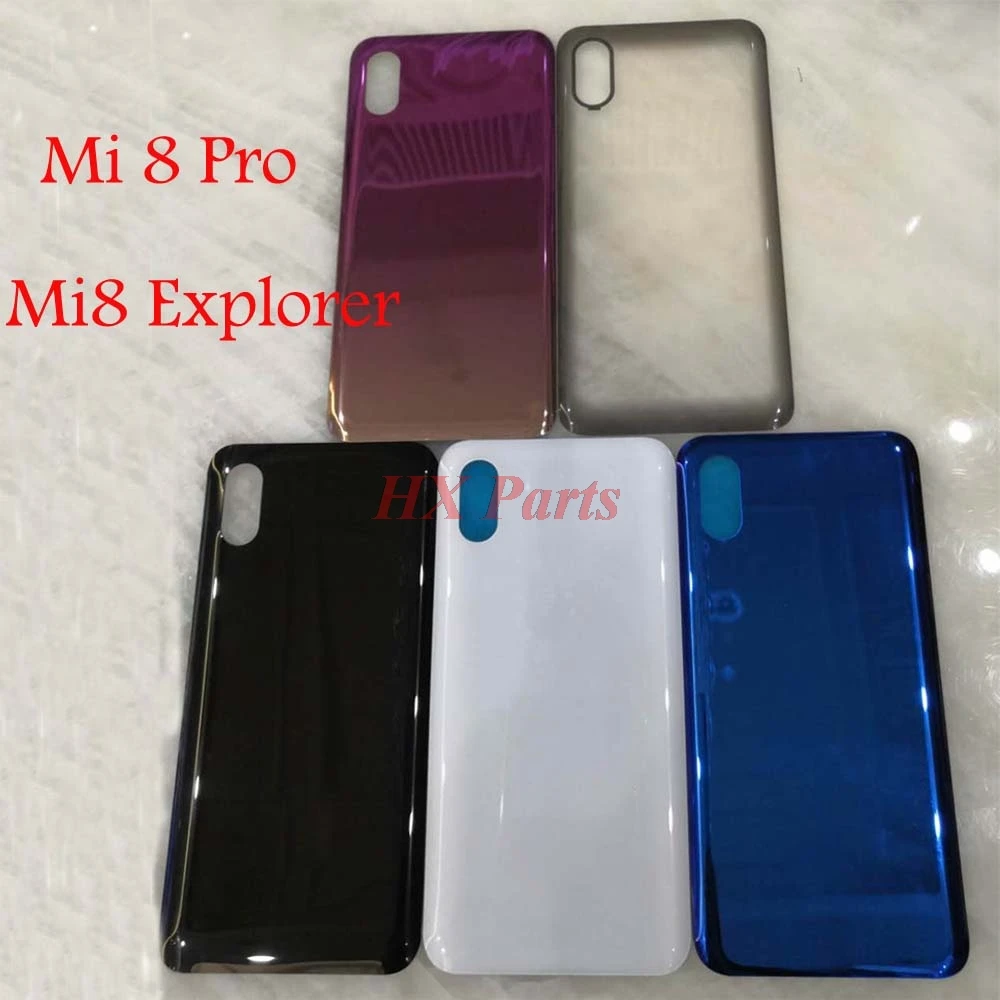 Корпус аккумулятора Mi8 Pro для Xiaomi Mi 8 / Explorer Задняя стеклянная крышка мобильный