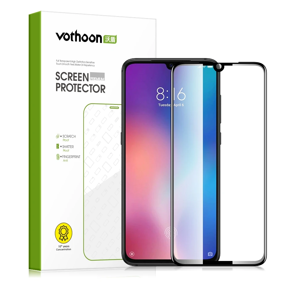 

Vothoon Tempered Glass For Xiaomi Mi 9 se cc9e 8 se 8 lite 8 Pro Full Cover Screen Protector For Xiaomi Mi Play Mix 2 3 Glass