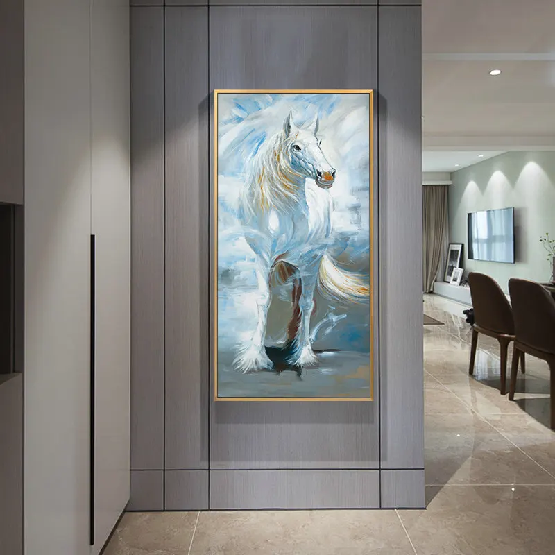 100% ручной Краски ed абстракция на основе конского жира холсте искусство масляные