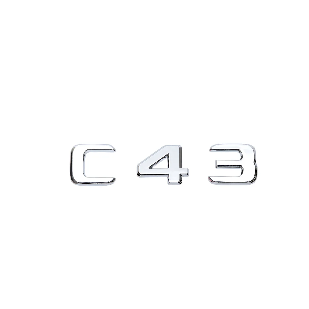 Одежда с буквами и цифрами эмблемы для Mercedes Benz C43 C63 V12 V8 BITURBO 4matic + багажник