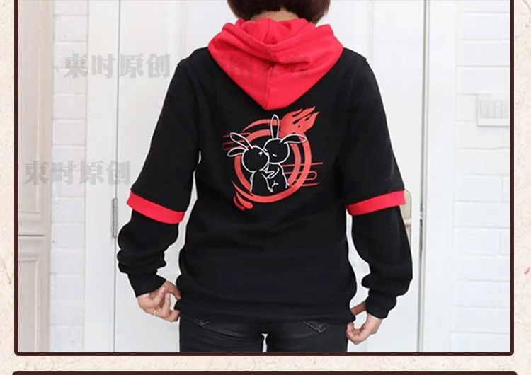 Зимняя Теплая Повседневная Толстовка Унисекс Wangxian CP Hoddie с аниме Mo Dao Zu Shi Wei WuXian WangJi