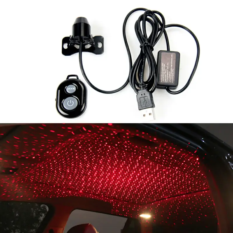 DERI окружающее декоративное Звездное потолочное освещение для крыши автомобиля