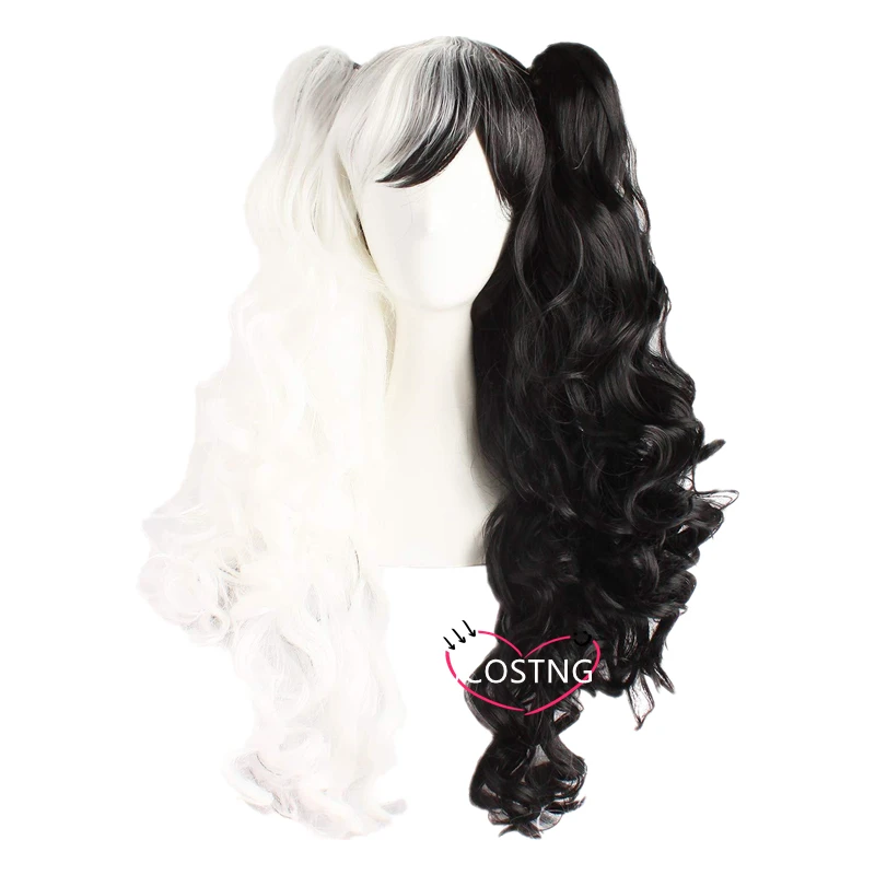 Monokuma Cosplay Costume Danganronpa Woman&amp#39s Wig Kuma Coat and Skirts Suit Halloween Girl Anime Costumes |