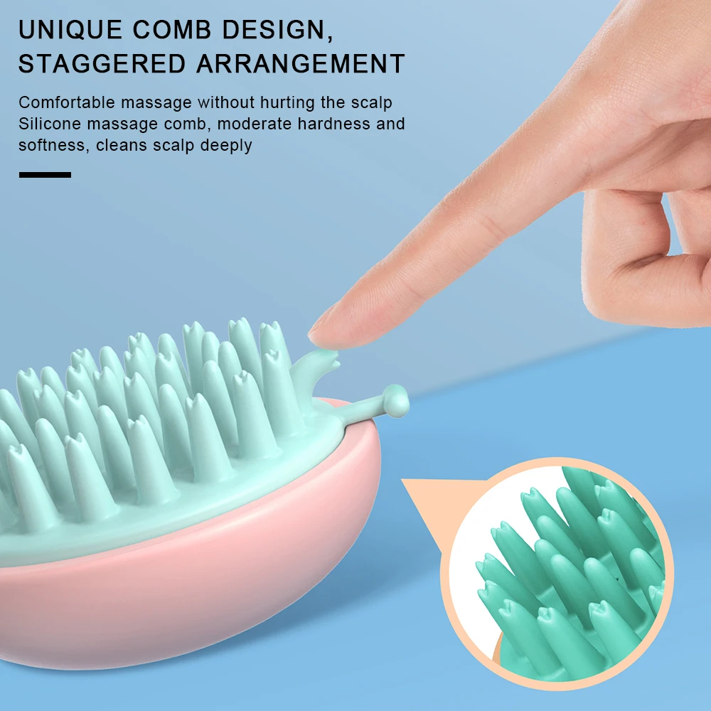 

2021 Hair Washing Comb Silicone Head Massage Brush Body Shampoo Scalp Massage Brush Comb Hair Washing Comb Shower Bath Brush