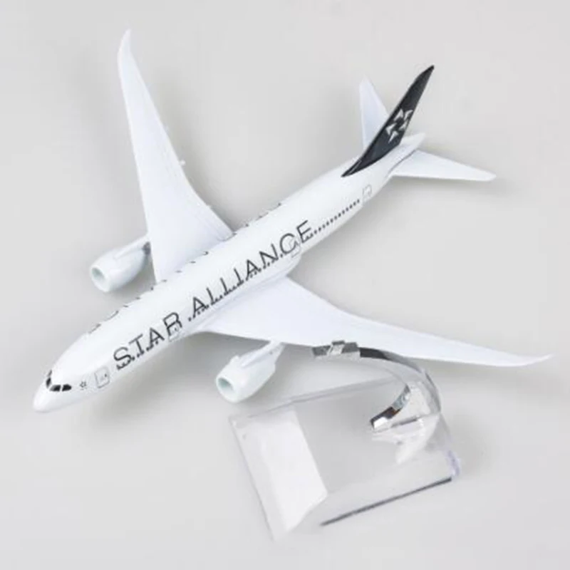 18 см B787 звезда Airlliance авиакомпании модель полученная литьём под давлением 1:300