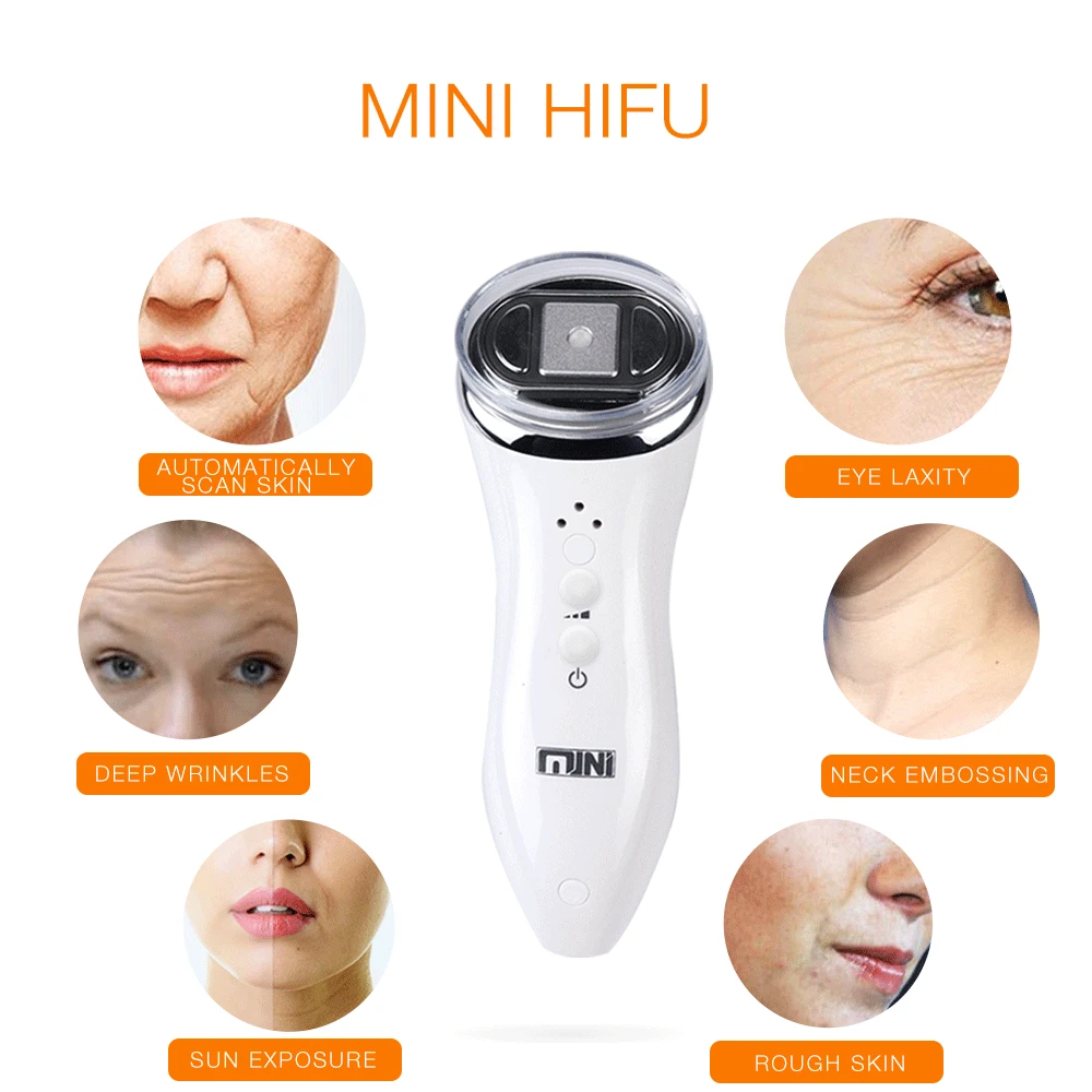 

portable Ultrasonic Mini Hifu RF Radio Frequency Massager Face Lifting Beauty Therapy Anti- Wrinkle Skin Rejuvenation Home SPA