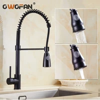kitchen faucets spring pull down kitchen tap dual spouts 360 swivel handheld shower kitchen mixer crane hot cold spring taps