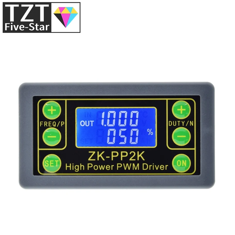 ZK-PP2K PWM DC 3 ~ 30V 12V 24V регулятор скорости двигателя 8A 150W регулируемый светодиодный