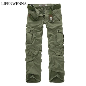 LIFENWENNA, осенние мужские брюки-карго, камуфляжные брюки, военные брюки для мужчин, 7 цветов, мужские брюки с карманами