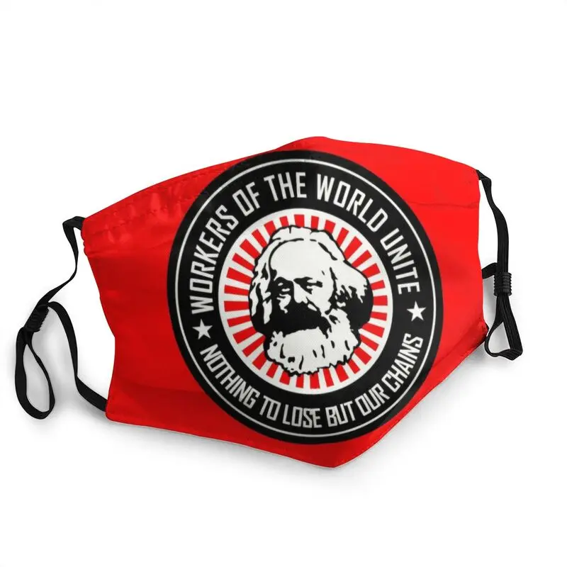 

Маска для лица с принтом Карла Маркса, Советский Союз, смываемая маска против смога, коммунизма, марксизма, социализма, защитная маска, респи...