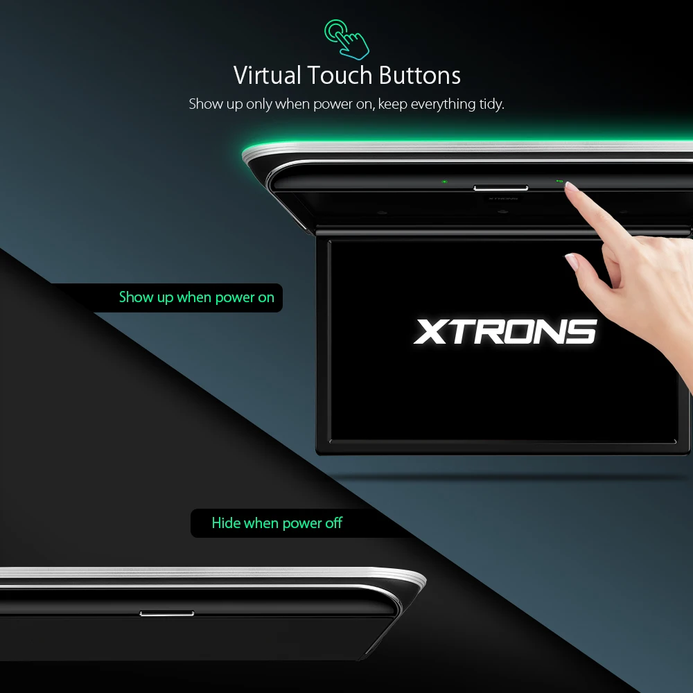 XTRONS 17 3 &quotAndroid монитор 1080P видео HD цифровой IPS экран с широким экраном Ультратонкий