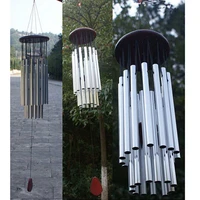 27 tubes wind chimes church yard garden living outdoor bells home decoration room wall hanging aluminum windchime antique gifts