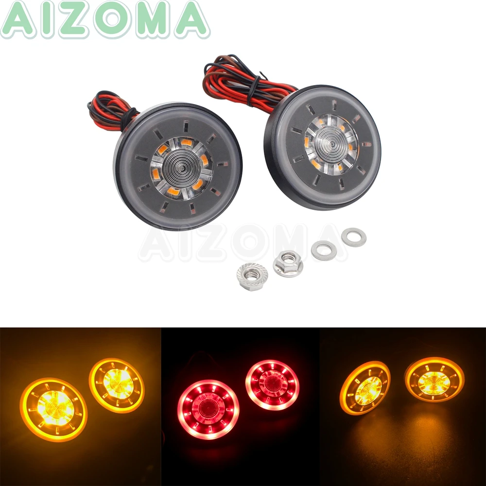 Светодиодный отражатель для мотоциклов и скутеров 2 модели сигнальные