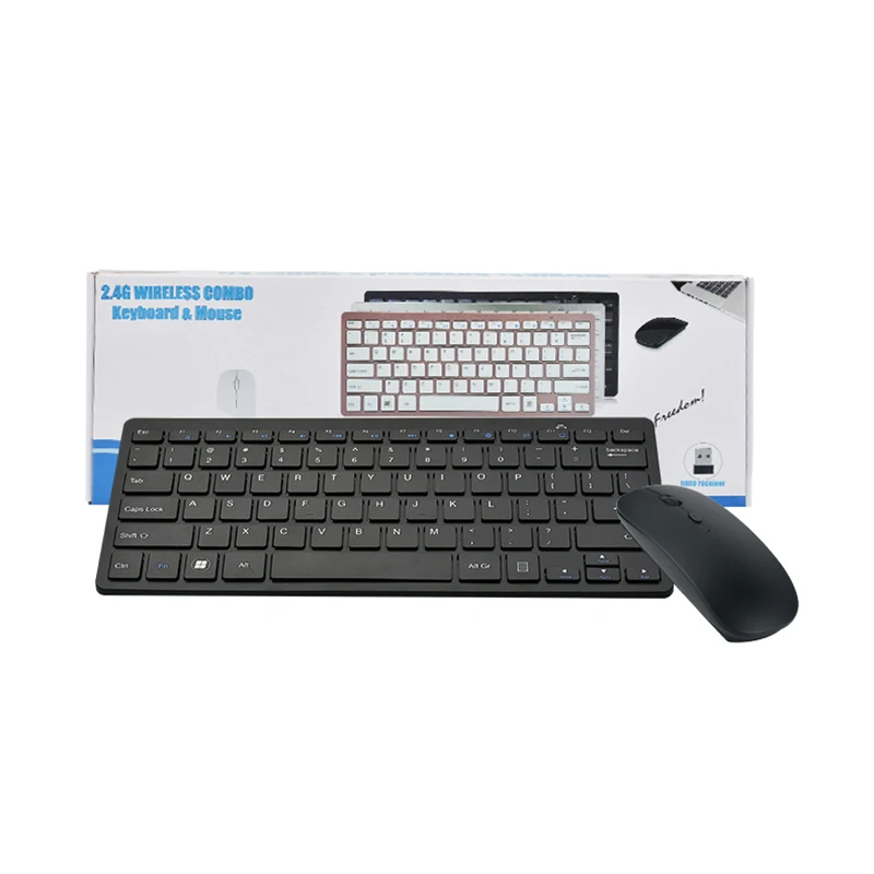 Клавиатура Мышь Combos 2 4G Беспроводная ультра-тонкая клавиатура мышь беспроводная
