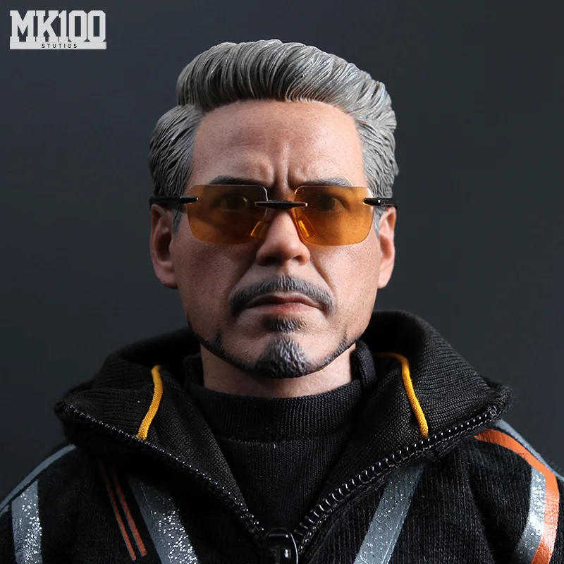 1/6 масштаб Ironman Tony Stark Young/старая голова скульптурная фигура тела DIY фигурки