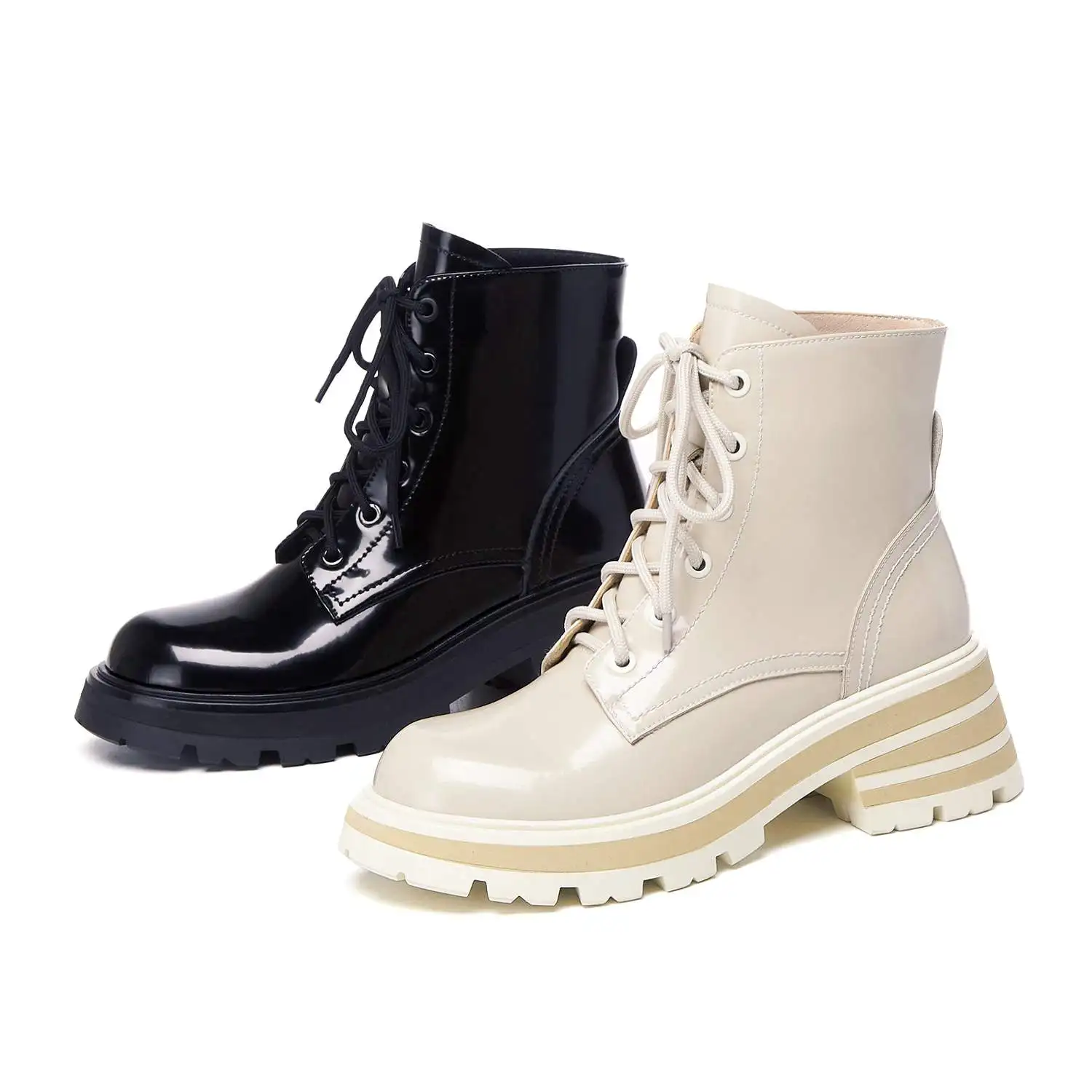 Harga Sepatu Boots Chelsea Ujung Bulat Musim Dingin Kulit Sapi Panci Krazing Sol Warna Campuran Desain Inggris Sepatu Bot Pergelangan Kaki Gagah Berenda