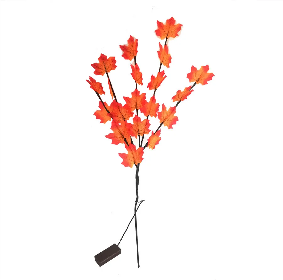 

Thankgiving Maple Leaves Branch Light Maple Leaf Fairy Light String Garland Autumn Vase Filler Willow Twig Branch Lamps