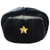 fashion wild winter warm hat soviet badge lei feng hat windproof waterproof men and women outdoor hat thick earmuffs warm hats