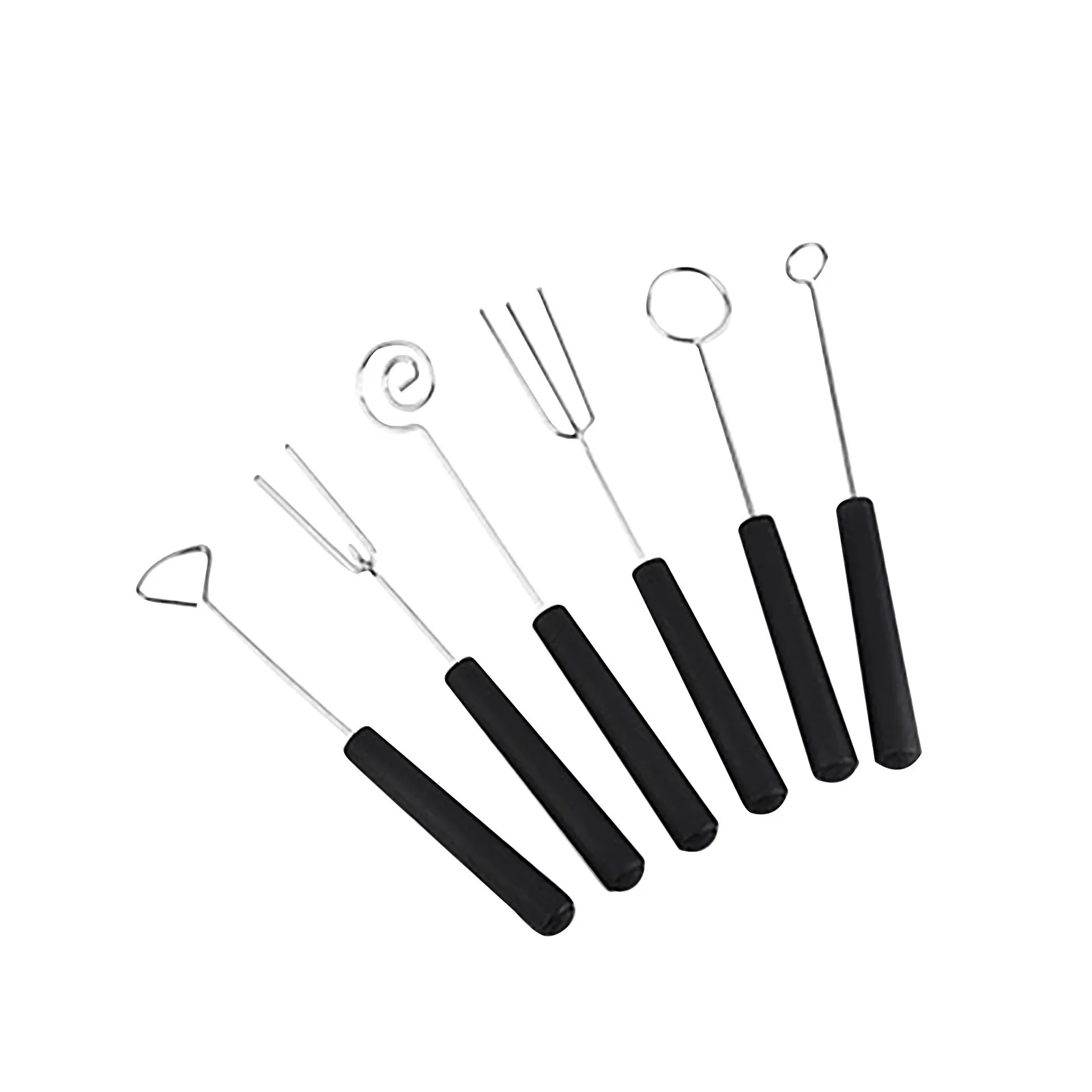 

35# 6PCS Chocolate Dipping Fork Set Baking Products Barbecue Fork