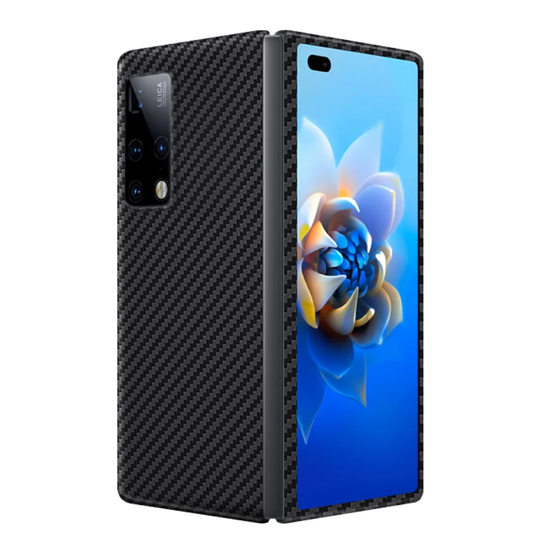 

Real Aramid Carbon Fiber Anti-Fall Phone Case For Huawei Mate X2 Ultra-Thin Ultra-Light Business Back Shell Funda