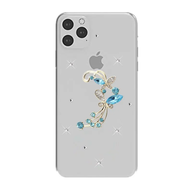 Кристалл бриллиант Стразы чехол для iPhone 11 pro max 8 7 6 6S plus 5 5S мобильный телефон 3D Bling X