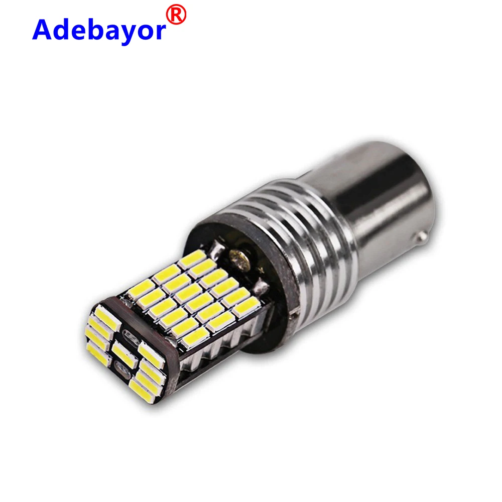4 шт. 1156 CANBUS без ошибки p21w BA15S 4014 led 45 SMD автомобиля задние светодиодные лампы