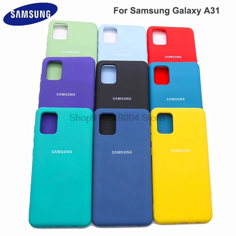 

Samsung Galaxy A31 Liquid Silicone Case Soft Silky Shell Cover Galaxy A 31 High Quality Soft-Touch Back Protective