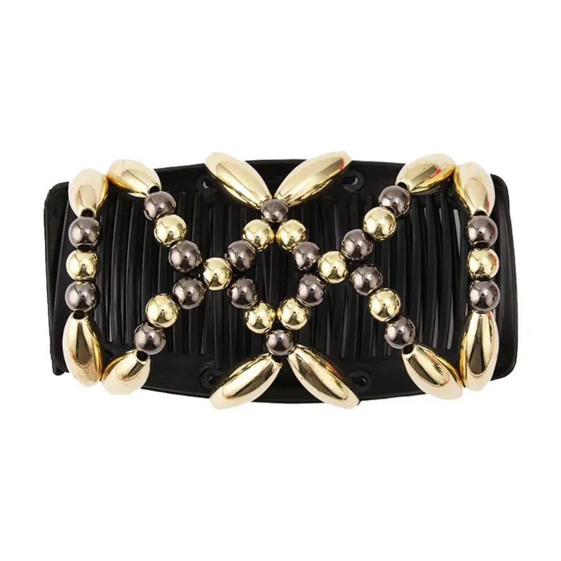 Женская эластичная Шпилька растягивающаяся двойная Волшебная расческа для