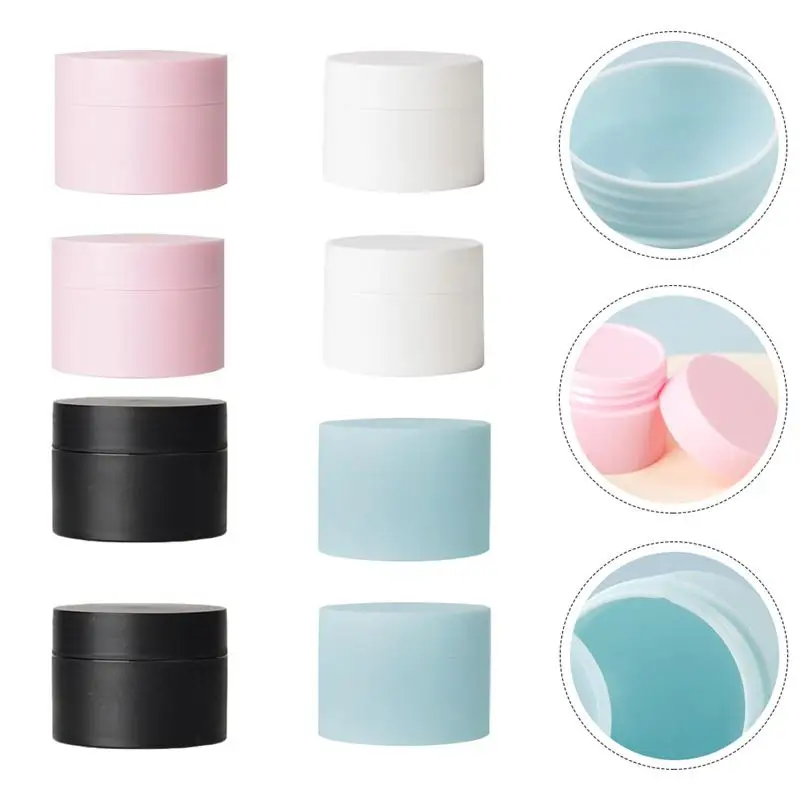 

8Pcs Portable Small Refillable Cosmetics Container Cream Dispenser Lotion Bottle