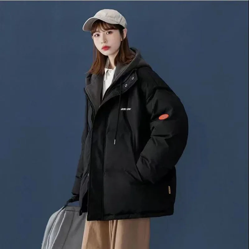 2022 Women's Winter Down Jacket Hooded Down Jacket Women's Fashion Parka Coat Student Hat Jacket Women Snow Jacket