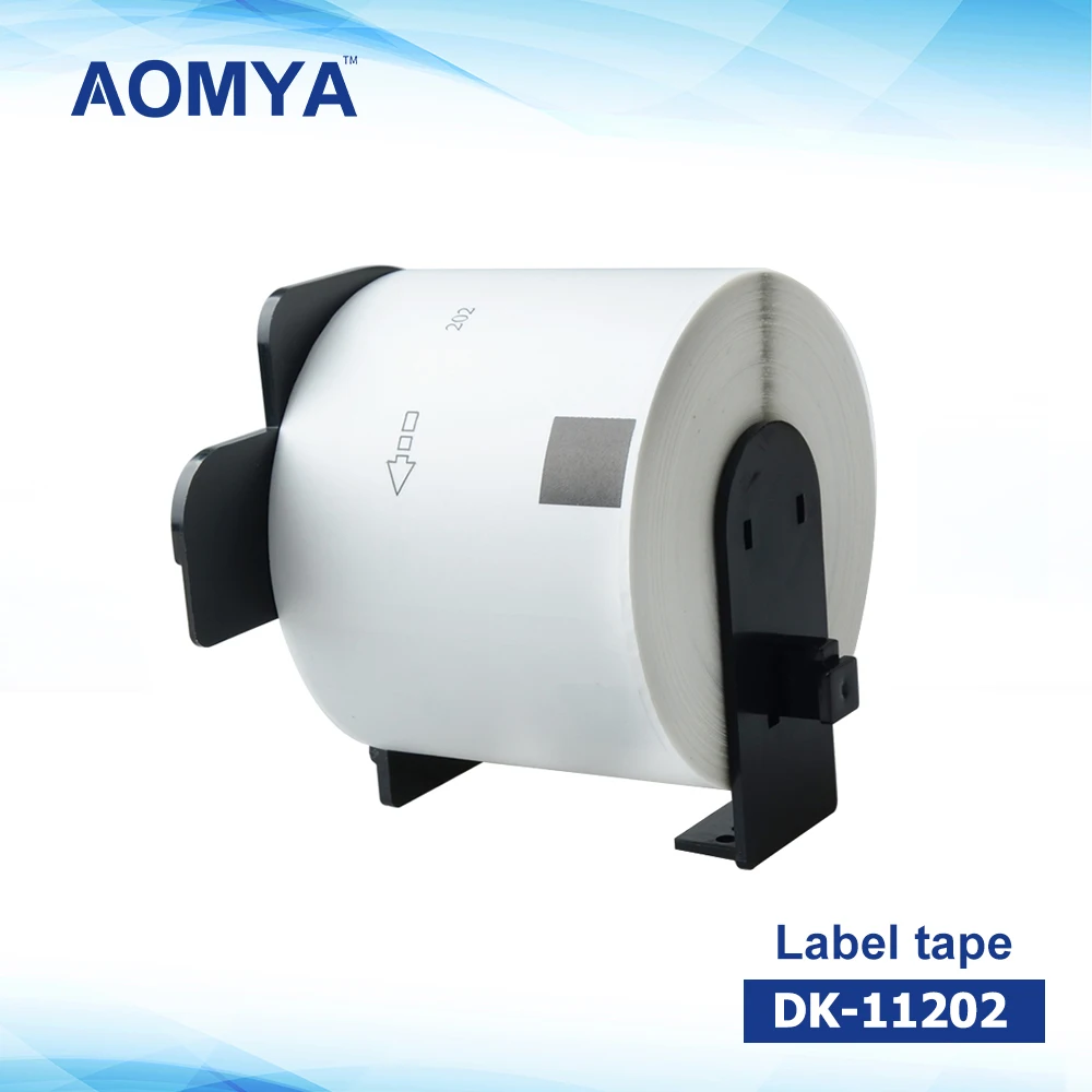 AOMYA 1 рулон этикетки ленты DK-11202 62 мм × 100 высечки непрерывной совместимой доставка
