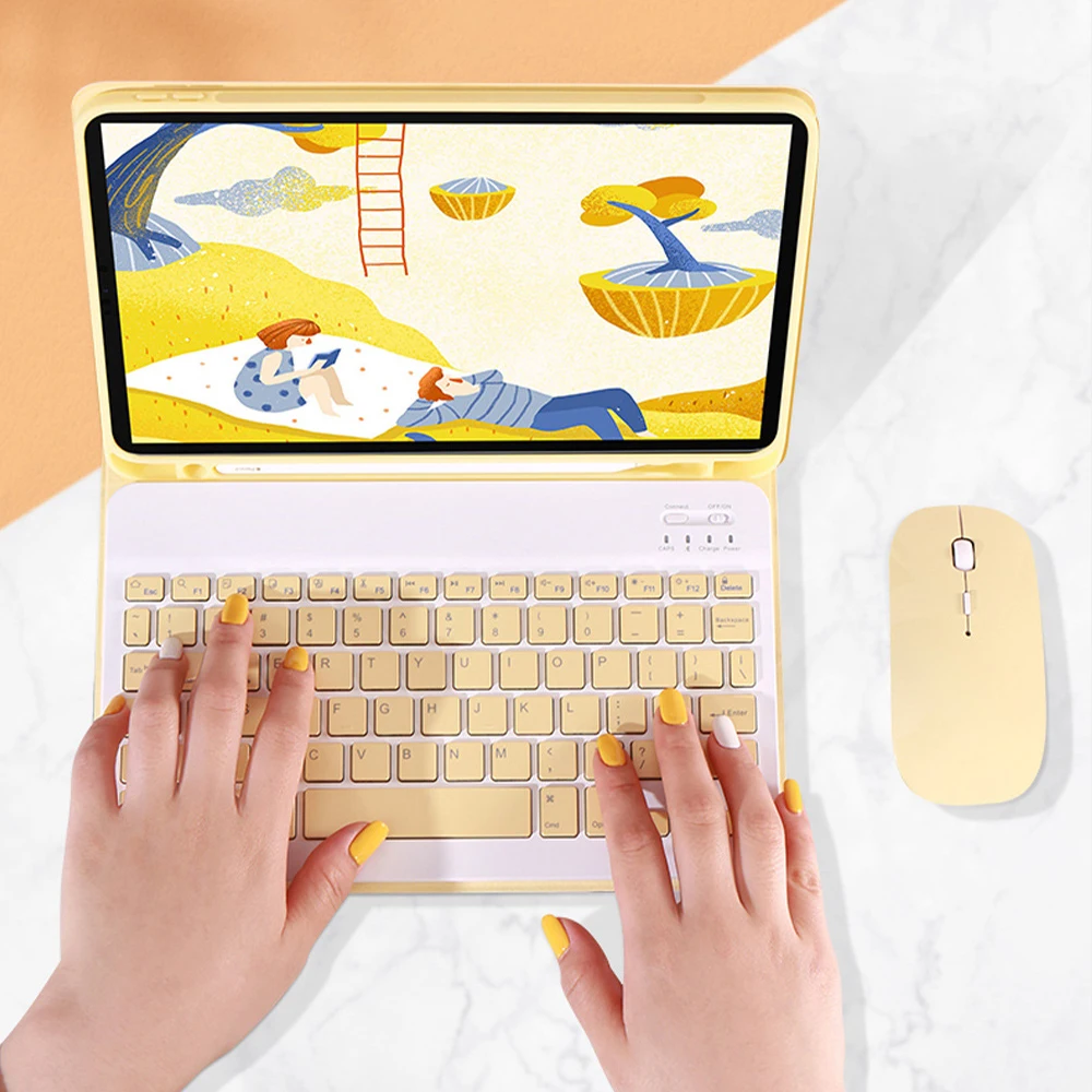 

bluetooth keyboard case carry Mouse 2019 2020 10.2 ipad air 2 3 4 10.5 10.9 Pro 9.7 10.5 11 2017 2018 9.7 5 6th Cover